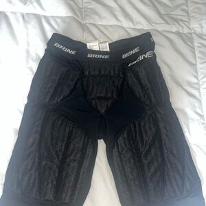 Black Athletic Protective Padded Shorts